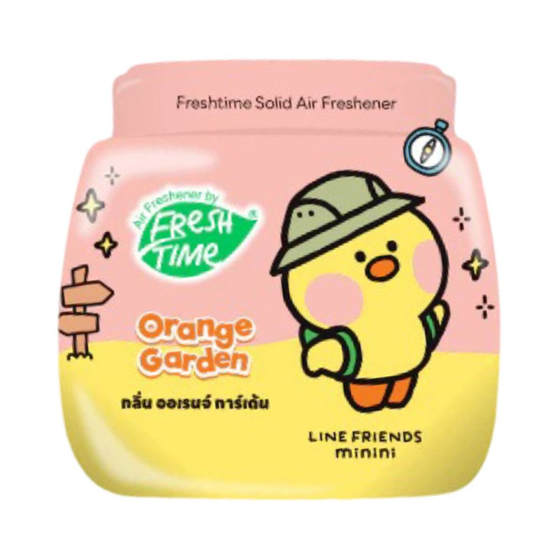 FreshTime X LINE FRIENDS เจลหอมปรับอากาศ น้ําหอมปรับอากาศ น้ําหอมดับกลิ่น กลิ่นLINE Orange Garden ขนาด 155 กรัม