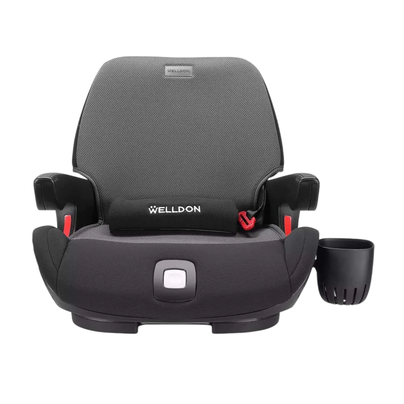 คาร์ซีทเด็กโต Welldon Booster รุ่น Partner (สําหรับ 3-12 ปี) ติดตั้งด้วย Isofix Cavalier Black