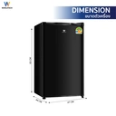 Thumbnail 4 of เวิล์ดเทค ตู้เย็น 3.3 คิว 92 ล. รุ่น WT-RF101 สีดำ