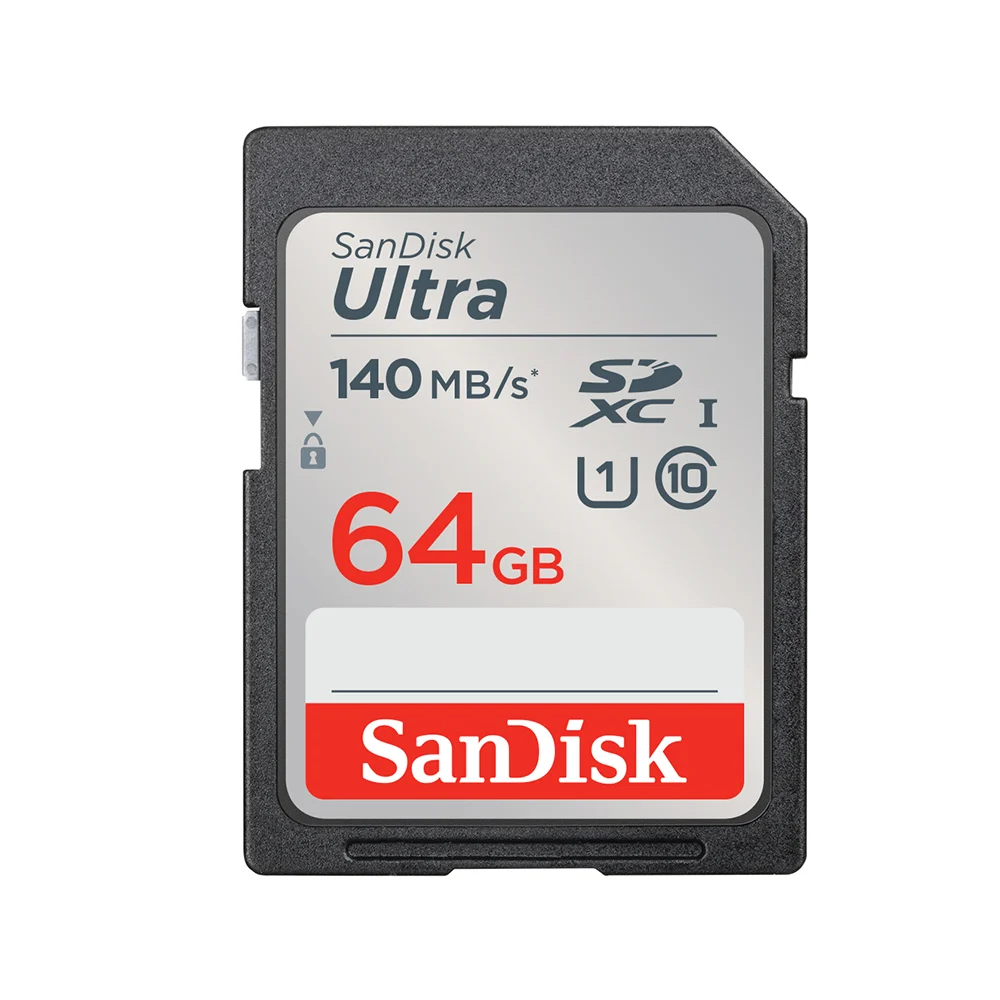SANDISK Memory Card Ultra SDXC SDUNB C10 UHS-I Model SDSDUNB-064G-GN6IN Capacity 64GB