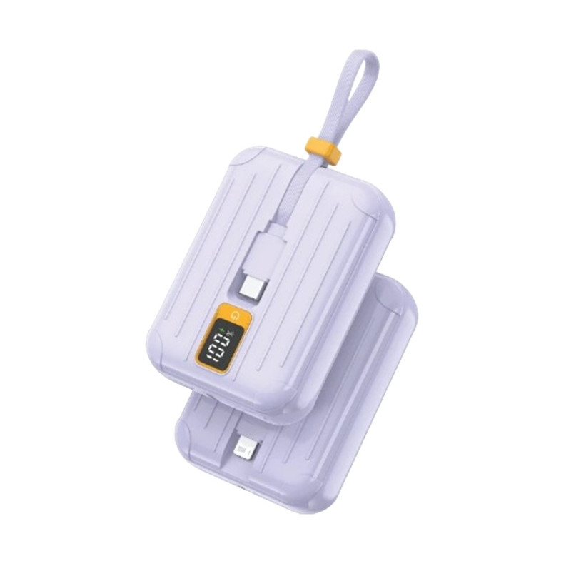 Pisen แบตสํารอง 10000mAh Power Tiny กําลังไฟสูง 22.5 วัตต์ พาวเวอร์แบงค์พร้อมสายคู่ รุ่น TS-D326