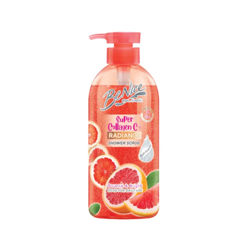 Benice Super Collagen C+ Shower Scrub 450 ML.