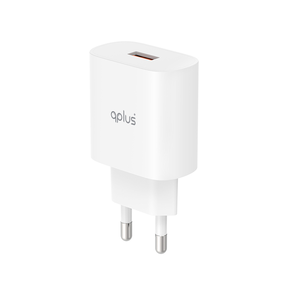 QPLUS Wall Charger 1 USB-A 18W QC3.0 White