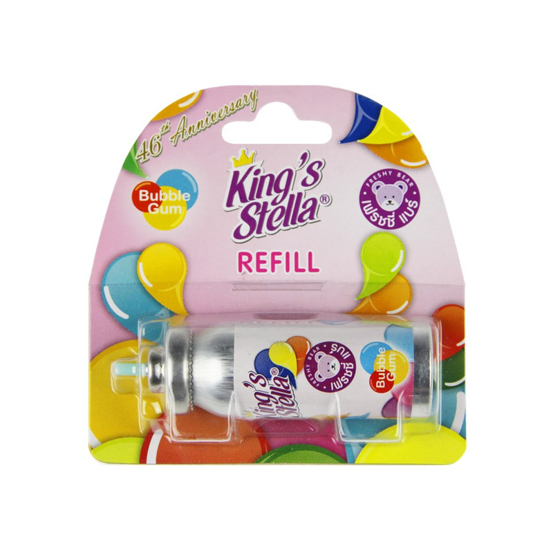 King’s Stella (คิงส์สเตลล่า) Freshy Bear คิงส์สเตลล่า เฟรชชี่ แบร์ น้ําหอม น้ําหอมปรับอากาศ ติดห้องน้ํา 15 ml Bubble Gum,รีฟิว