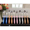 Thumbnail 1 of Twin Fish ชุดช้อนส้อมเด็ก ชุดช้อนส้อมทานข้าว ช้อนส้อมเด็ก สำหรับเด็ก 5 คู่ #Twin Fish รหัสKID-SET