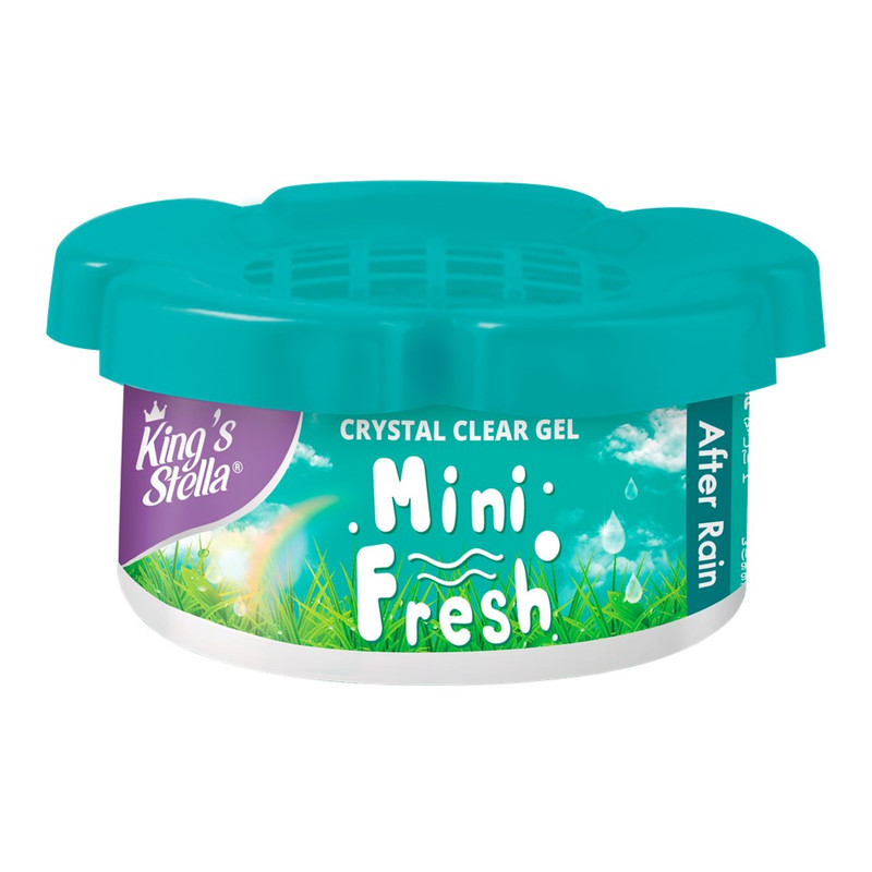 King's Stella (คิงส์สเตลล่า) MINI FRESH GEL เจลน้ําหอม เจลหอมปรับอากาศ เจลปรับอากาศ กลิ่นหอม กระปุกดอกไม้ 60g After Rain 60g.