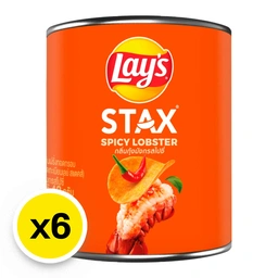 Thumbnail 2 of LAY'S Stax Potato Chips Spicy Lobster 42 g x 6