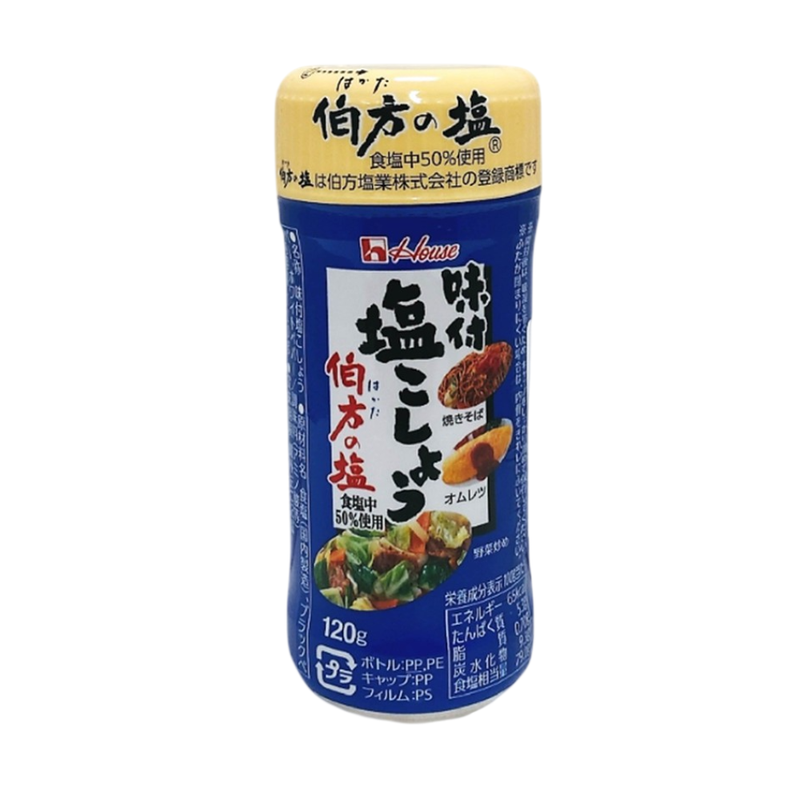 เฮ้าส์ ผงปรุงรสเกลือ,พริกไทย 120 กรัม House Ajisuke Shio Kosho Hakata No Shio 120 g.