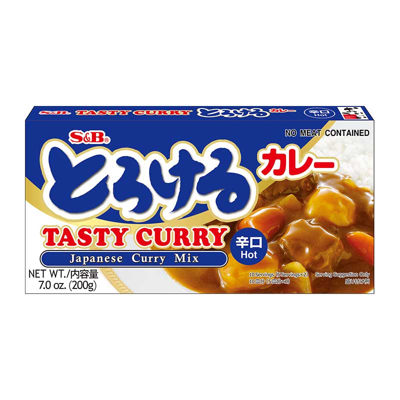 S&B Tasty Curry Japanese Curry Mix Hot 200 g