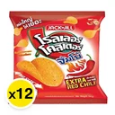 Thumbnail 1 of โรลเลอร์ โคสเตอร์ มันฝรั่งทอดกรอบแผ่นเรียบ รสเรดชิลลี่ 12 ก. x 12