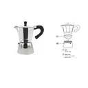 Thumbnail 2 of กาต้มกาแฟ หม้อต้มกาแฟสด เอสเพรสโซ่ ขนาด 6 ถ้วย/300ml. By Scanproducts Moka Pot 6cup Premium