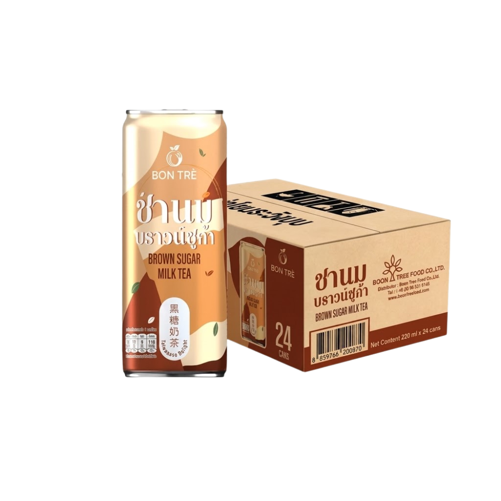 [ยกลัง] บองเต้ เครื่องดื่ม ชานมบราวน์ชูก้า 220 ml undefined x 24 กระป๋อง - undefined brown sugar milktea (403264444370481)