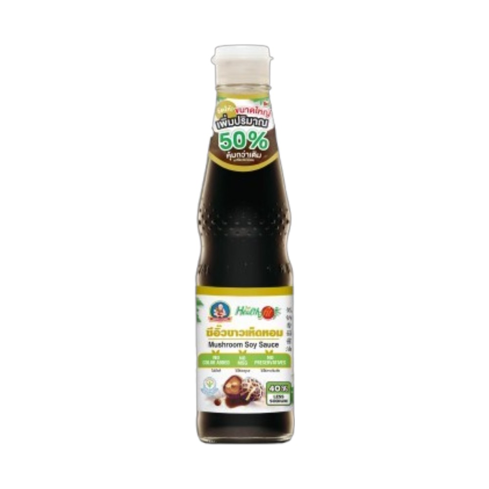 DEKSOMBOON Mushroom Soy Sauce Less Sodium - Healthy Fit 300 ml