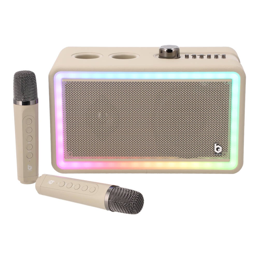 BLUE BOX Bluetooth Speaker Karaoke SP500 Gray