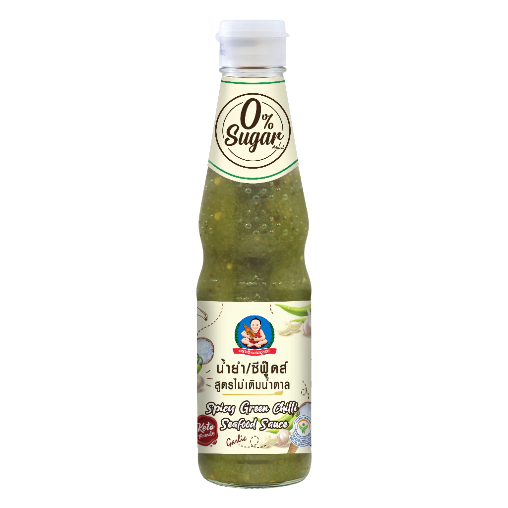DEKSOMBOON Keto Spicy Green Chili Seafood Sauce 350 g