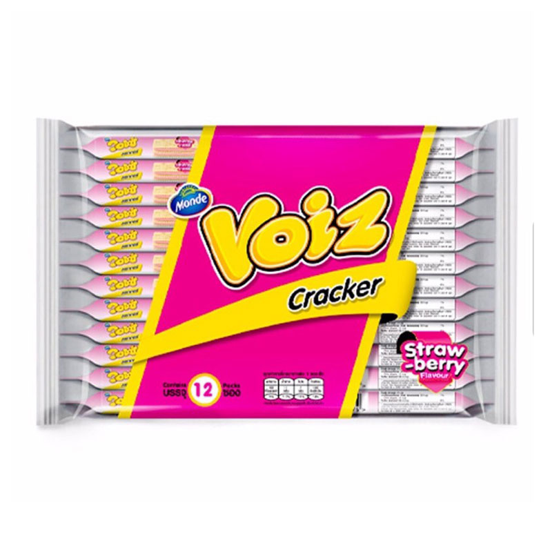VOIZ Cracker Strawberry 24 g 12 pcs