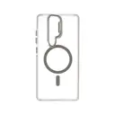 Thumbnail 2 of คิวพลัส เคส Samsung S25 Ultra Magnetic Transparent Gray with Camera Stand