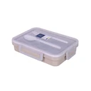 Thumbnail 1 of ซุปเปอร์ ล็อค กล่องข้าวสแตนเลส 304 แบบหลุม รุ่น 6234 สีครีม