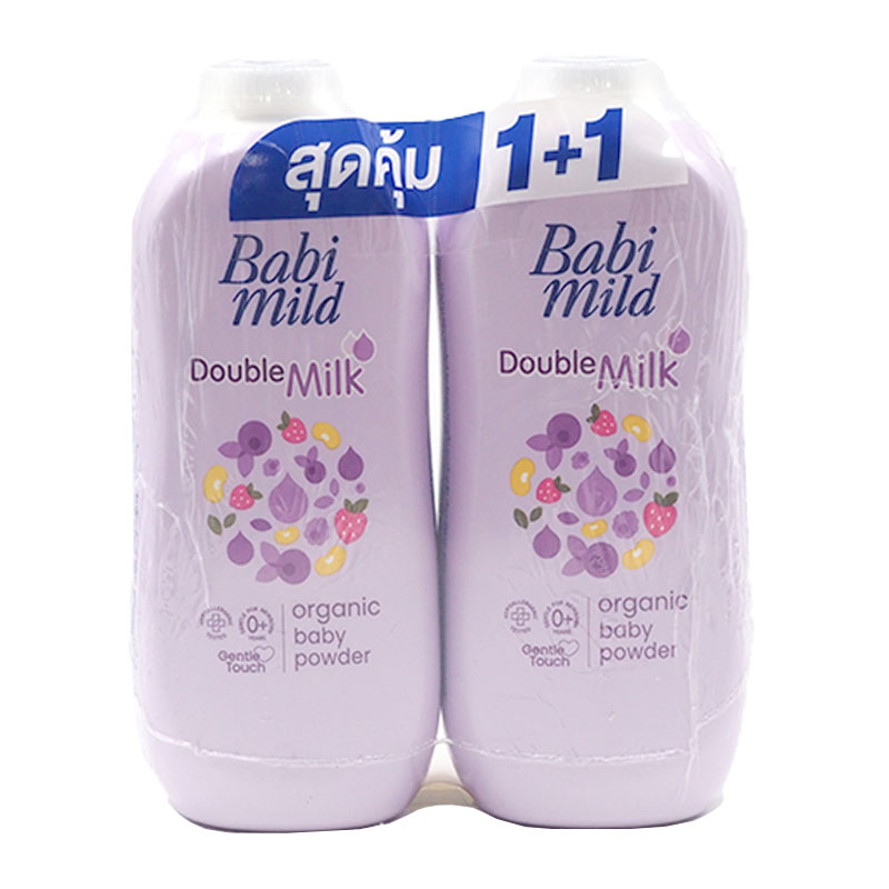 BABI MILD Talcum Double Milk 350 g x 2