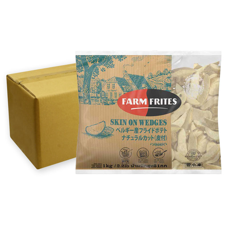 FARM FRITES Wedges Potato Skin On 1 kg 10 packs