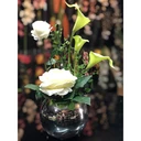 Thumbnail 3 of โหลแก้ว แก้วทรงกลมสีเงิน ภาชนะใส่ของหรือสำหรับจัดดอกไม้ประดิษฐ์ FBD0912-5 silver