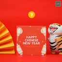 Thumbnail 1 of IDEAKRAFT การ์ดตรุษจีน สีแดงแรงฤทธิ์ ใบละ 1 บาท! ลาย7-HCNY แดง (จำนวน 50 ใบ)