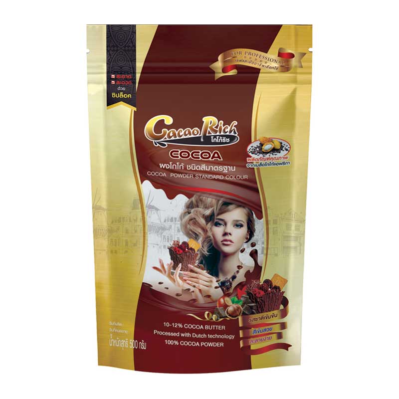 CACAO RICH Cocoa Powder Standard Color 500 g Makro PRO