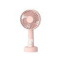 Thumbnail 2 of พัดลมตั้งโต๊ะ พัดลมมือถือ ขนาดพกพา สีชมพู