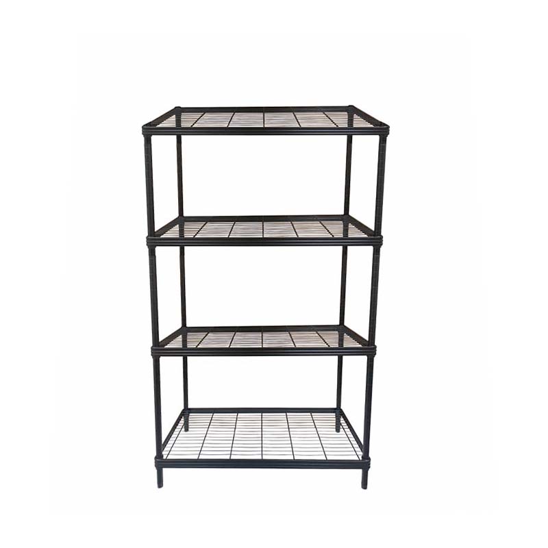Steel Shelf 90x45x160 cm Black Makro PRO
