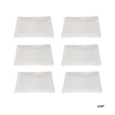 Thumbnail 2 of ฟีนิกซ์แวร์ จานเป๋าฮื้อเซรามิค สีขาว ขนาด 8 นิ้ว x 6 ใบ