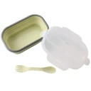 Thumbnail 3 of กล่องข้าวซิลิโคนพับได้-แอพริคอต || Foldable Silicone Lunch Box - Nordic Apricot