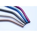 Thumbnail 3 of RePlanetMe ชุดหลอดสแตนเลสแท้ 215x 8 มม. (แถมฟรี ถุงผ้าใส่หลอด + ซิลิโคนหุ้มปลายหลอด) Metal Straw Set (Free - Straw Pouch + Silicone Tips) ดำ (Black)