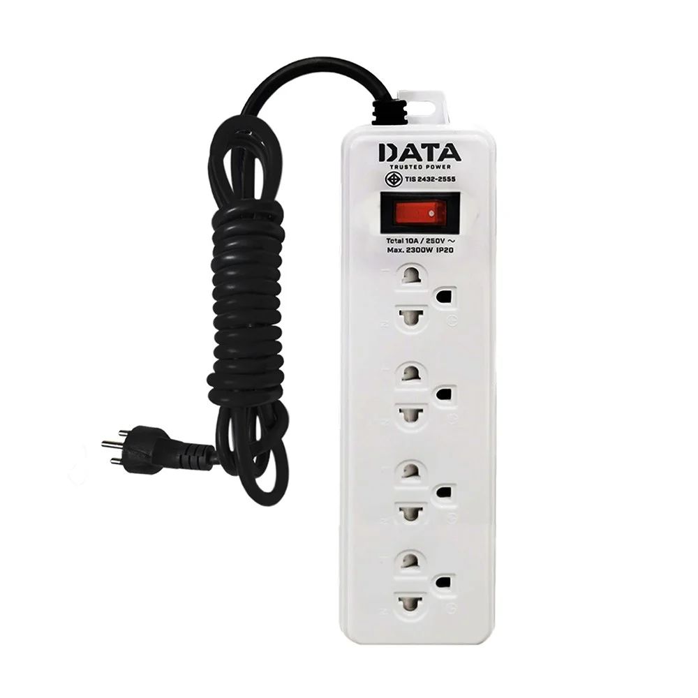 Data Plug 4 Way 1 Swich 3M. TIS DY314 Pack 2