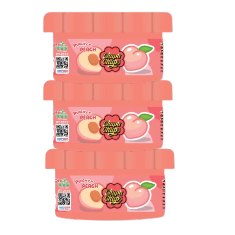 [แพ็ค3ชิ้น] Chupa Chups เจลหอมปรับอากาศ กลิ่นPeach ขนาด 60 กรัม