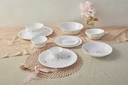 Thumbnail 2 of Corelle Hanami Blossom Glass Plate Set 14 pcs