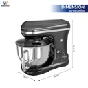 Thumbnail 5 of เวิล์ดเทค เครื่องผสมอาหารดิจิตอล+โถทำไอศครีม WT-SM55+ICM 5.5 ล. 1200 วัตต์ รุ่น WT-SM55