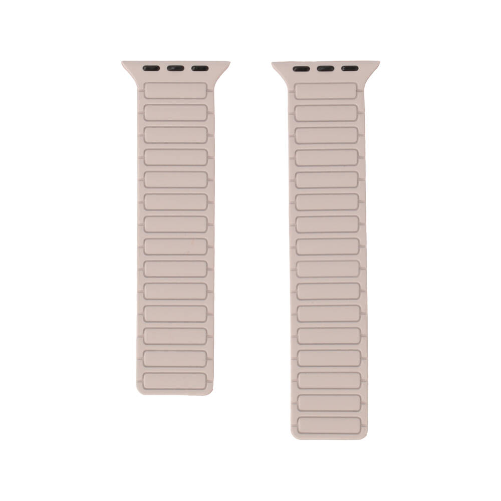 BLUE BOX Apple Watch Strap Series 6,7,8,9,10,11,SE1,SE2 39/40/41/42mm Mag Flex Cream