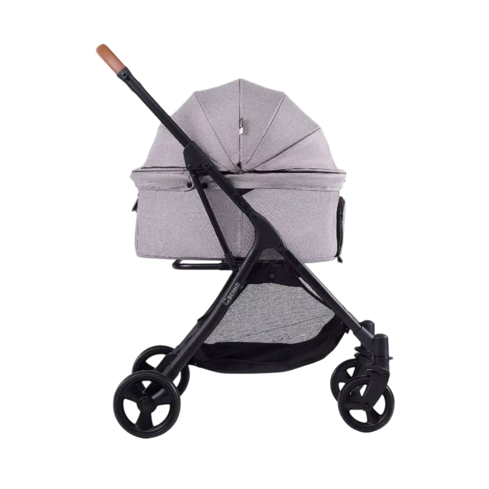 Bernd รุ่น Lina Pet Auto Fold รถเข็นสัตว์เลี้ยงขนาดเล็ก พับอัตโนมัติ รับน้ําหนักได้ 15 kg. Manatee Gray