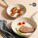 Thumbnail 2 of Bechef กระทะผัด กระทะย่าง กระทะเคลือบเซรามิก ไม่ติดกระทะ ไม่ต้องใช้น้ำมัน กระทะทอด กะทะ ใช้เตาแม่เหล็กไฟฟ้าได้ กระทะอลูมิเนียม