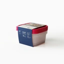 Thumbnail 3 of SUPER LOCK Food Storage Container Chef Box Shape Square Model 6052 850 ml Pink x 6