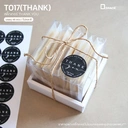 Thumbnail 2 of Depack ST017(THANK)-B สติ๊กเกอร์วงกลมพิมพ์ลาย สีดำ (1 แพ็ค/ 48 ดวง)/สติ๊กเกอร์ตกแต่ง คำพูด ข้อความขอบคุณ ติดกล่อง ติดซองขนม ติดกระปุก