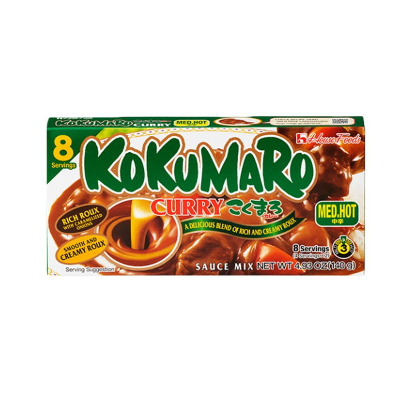 เฮ้าส์ โคคุมาโระ เคอร์รี มีเดียม ฮอต แกงกระหรี่เผ็ดกลาง 140 กรัม House Kokumaro Curry Medium Hot 140 g.