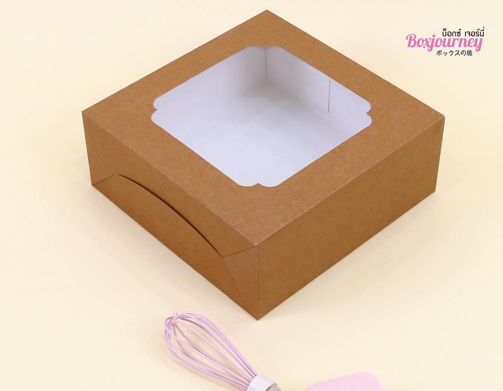 Boxjourney กล่องเค้ก 3 ปอนด์ คราฟหลังขาว 01 (20 ใบ/แพค)