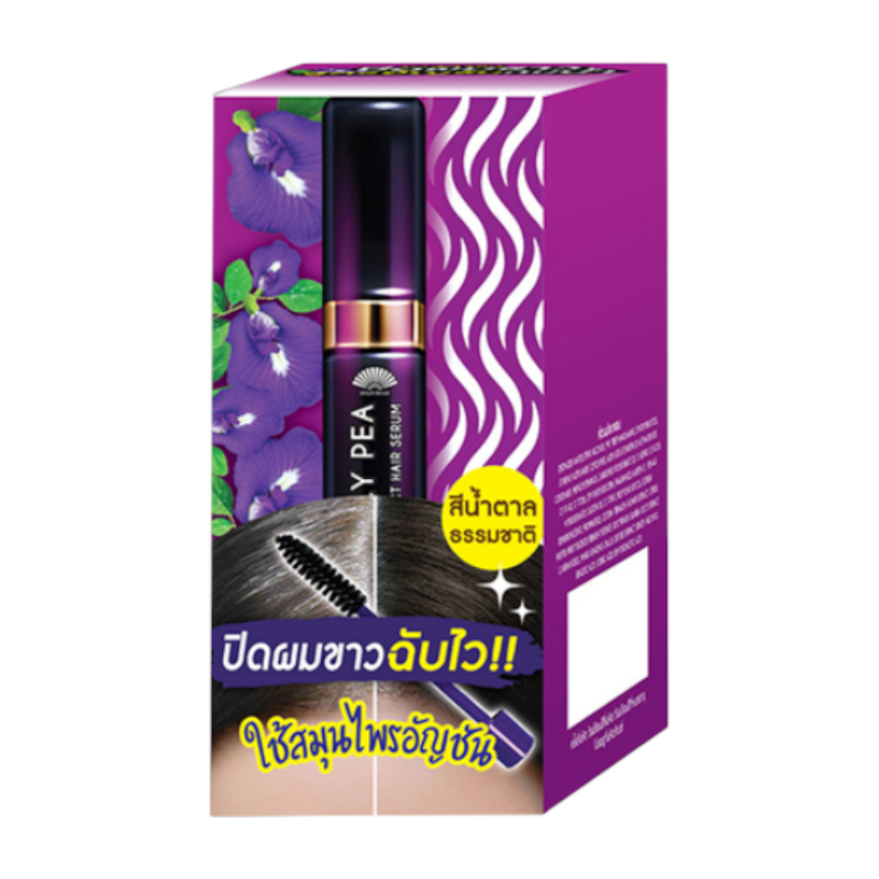 MEIJI BUTTERFLY PEA DARK BROWN PERFECT HAIR SERUM 3 G..x6
