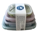Thumbnail 1 of RePlanetMe กล่องข้าวพับได้สีพาสเทล (ชุด 4 ขนาด) Collapsible Lunch Box PASTEL FAMILY (Set of 4 Sizes)