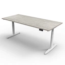 Thumbnail 1 of Ergotrend โต๊ะเพื่อสุขภาพเออร์โกเทรน Sit 2 Stand GEN5 - ท๊อปสีคอนกรีต ขาสีขาว-150 x 75