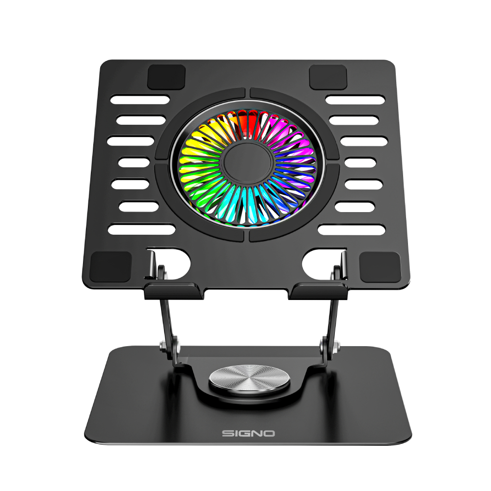 แท่นวางโน๊ตบุ๊ค SIGNO RGB Gaming Cooling Pad CP-513 STARROS