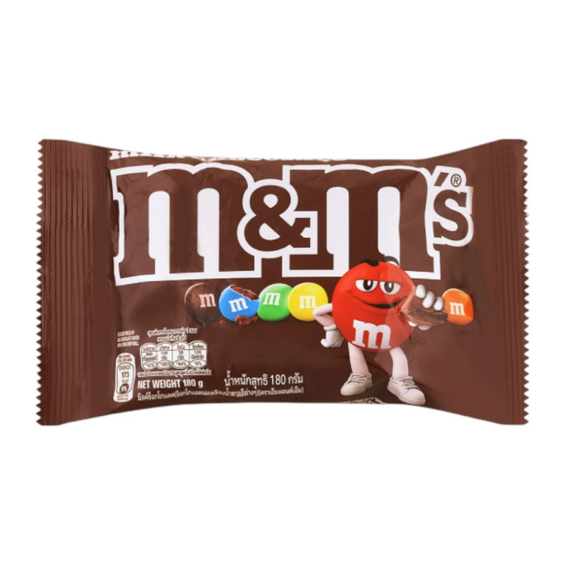 M&M's Milk Choco เอ็มแอนด์เอ็ม ช็อกโกแลตนม 180 กรัม (10249591)