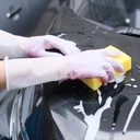 Thumbnail 4 of โพลี ไบรท์ ถุงมือยางอเนกประสงค์ PVC 2 Tone Size M x 6 ซอง