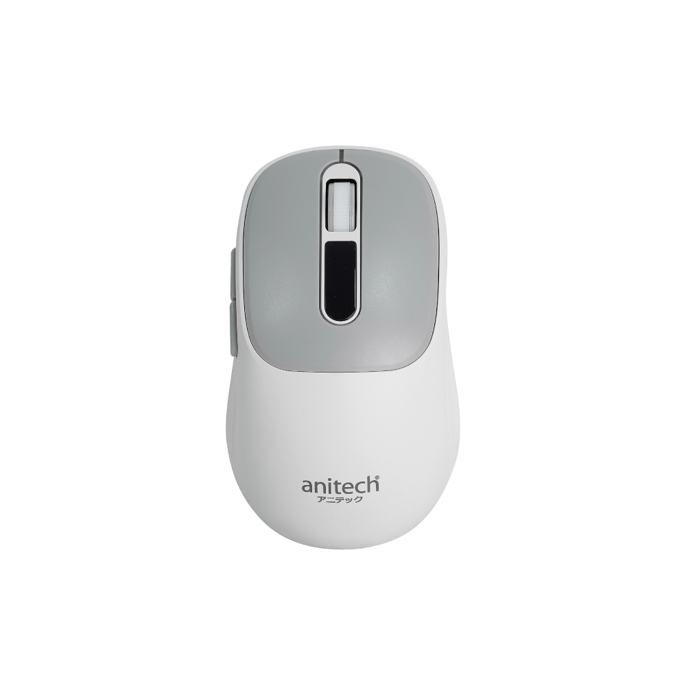 เมาส์ไร้สาย 2ระบบ 2.4G + บูลธูท รุ่น W242-WH คลิกเงียบ  DPI: 800-1200(ค่าเริ่มต้น)